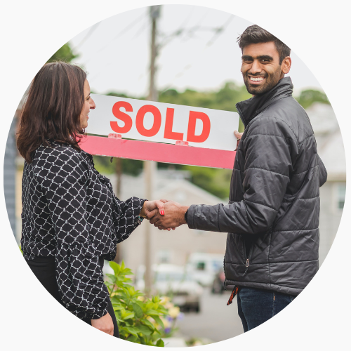 Verkocht bord bij huis kopen